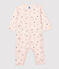 Babies' Princess Patterned Cotton Sleepsuit FLEUR pink/MULTICO white