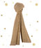 women's gold scarf BRINDILLE brown/DORE yellow