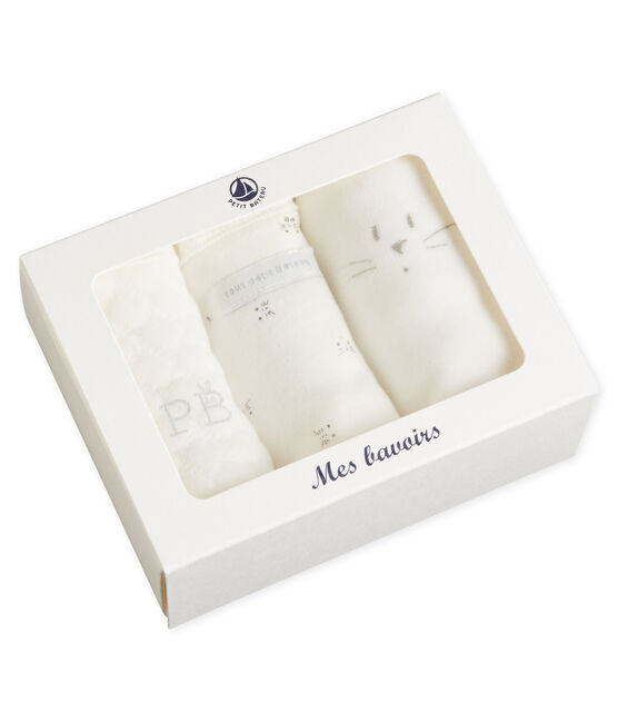Set of 3 unisex baby's bibs variante 1