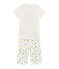 Girls' short Pyjamas MARSHMALLOW white/MULTICO white