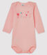 Baby girls' long-sleeved bodysuit