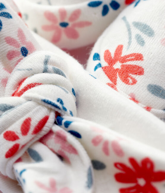 Baby Girls' Floral Organic Cotton Headband and Bootees Set variante 1