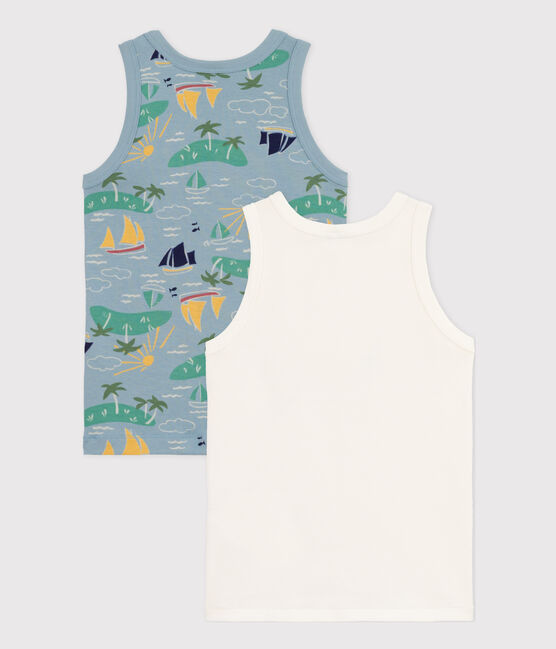 Boys' Explorer Patterned Cotton Vests - 2-Pack variante 1