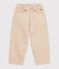 Children's 5-pocket denim trousers. beige