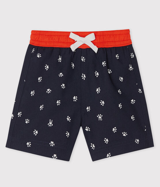 Print beach shorts for baby boys SMOKING blue/MULTICO white