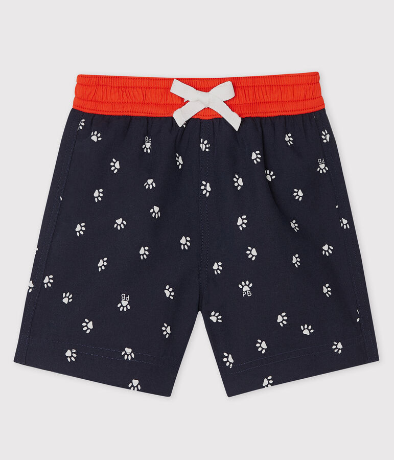 Print beach shorts for baby boys blue/multicolor