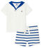 Baby Boys' Clothing - 2-Piece Set MARSHMALLOW white/SURF blue