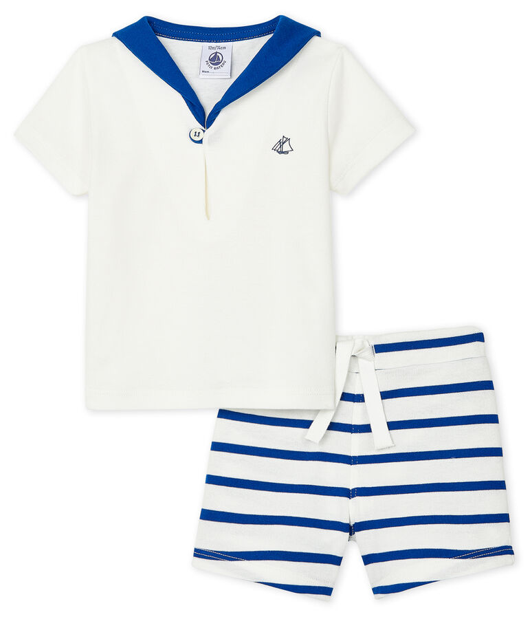 Baby Boys' Clothing - 2-Piece Set white/blue