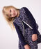 Children's sleeveless cardigan in printed cotton poplin and sherpa SOIR blue/MULTICO