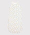 Babies' Panther Patterned Organic Cotton Sleeping Bag MARSHMALLOW white/MULTICO white