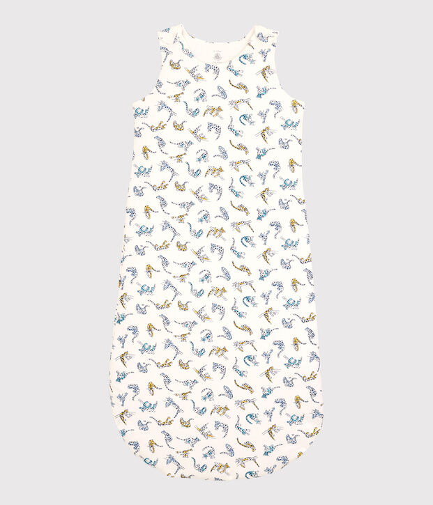 Babies' Panther Patterned Organic Cotton Sleeping Bag white/multicolor