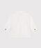 Babies' Cotton Pique Shirt ECUME white