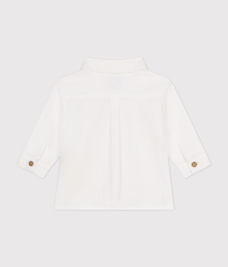 Babies' Cotton Pique Shirt white