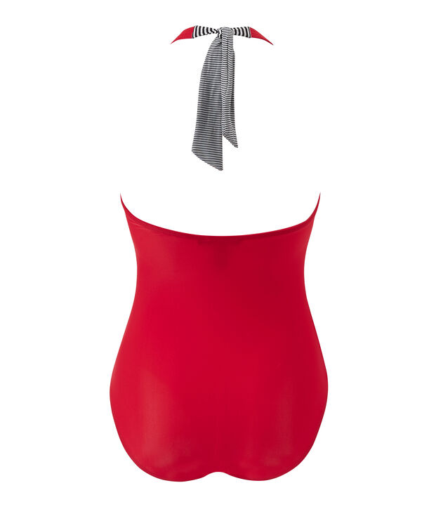 Women's one-piece swimsuit red