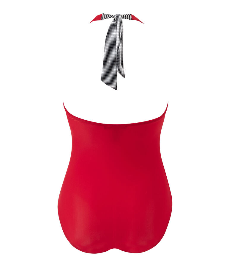 Women's one-piece swimsuit red