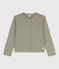 Girls' Cotton Cardigan MARECAGE green