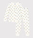 Girls' Flower Brushed Terry Towelling Pyjamas