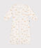 Babies' cotton one-piece/sleep sack MARSHMALLOW white/GRIS grey