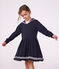 Children's long-sleeved plain cotton dress SMOKING