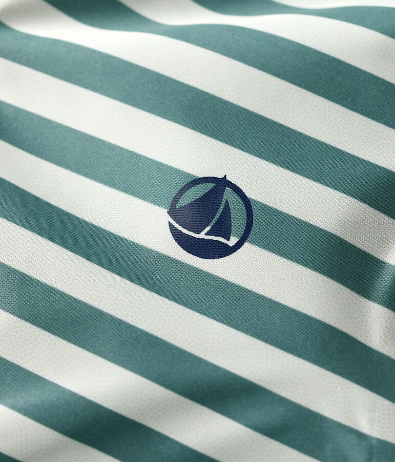 Babies' Recycled Polyester Windbreaker green/ecru