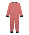 Boy's milleraies pyjamas FROUFROU red/COQUILLE beige