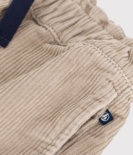 Little girls' corduroy shorts HUITRE