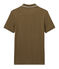 Men's polo in knit piqué SHITAKE brown