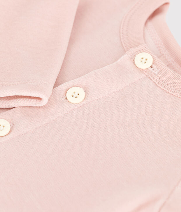 Cotton Velour Cardigan pink