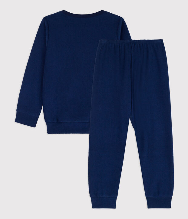 Children's Unisex Brushed Terry Pyjamas blue