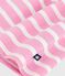 Babies' long-sleeved stripy cotton dress BOUDOIR pink/MILK