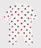 Babies' padded cotton jumpsuit MARSHMALLOW white/MULTICO white