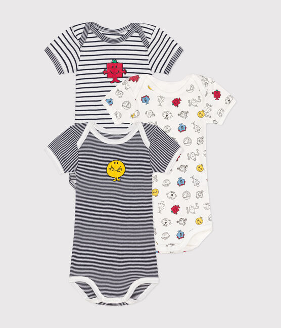 Babies' short-sleeved cotton Mr. Men and Little Miss bodysuits - 3-pack variante 1
