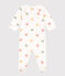 Babies' Multicoloured Heart Patterned Velour Pyjamas MARSHMALLOW white/MULTICO white