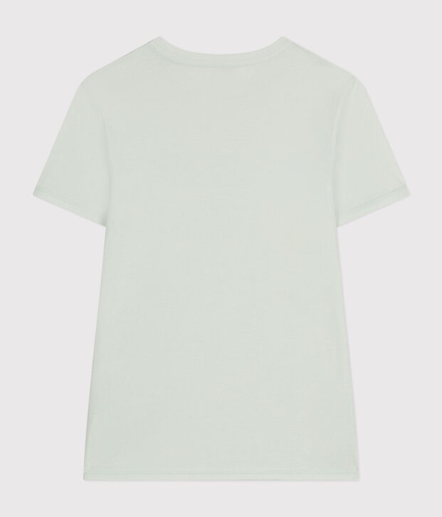 Women's Iconic T-shirt in plain cotton blue