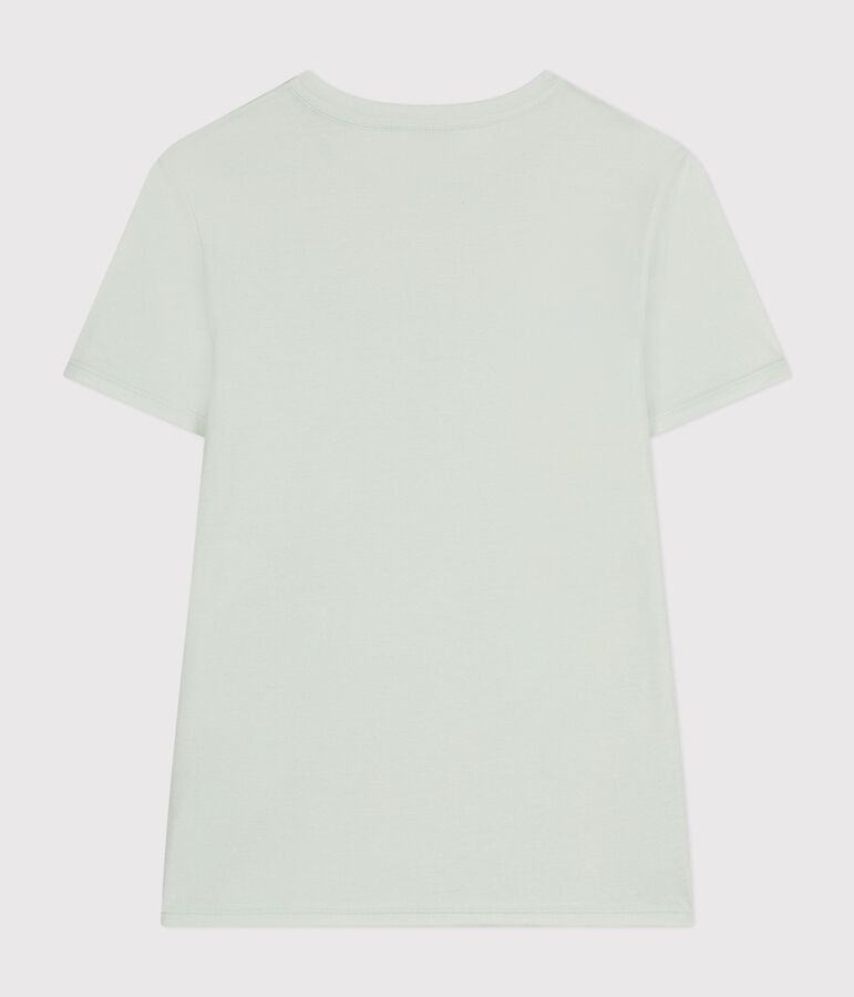 Women's Iconic T-shirt in plain cotton blue