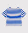 The Boxy stripy cotton T-Shirt for women AVALANCHE white/MULTICO