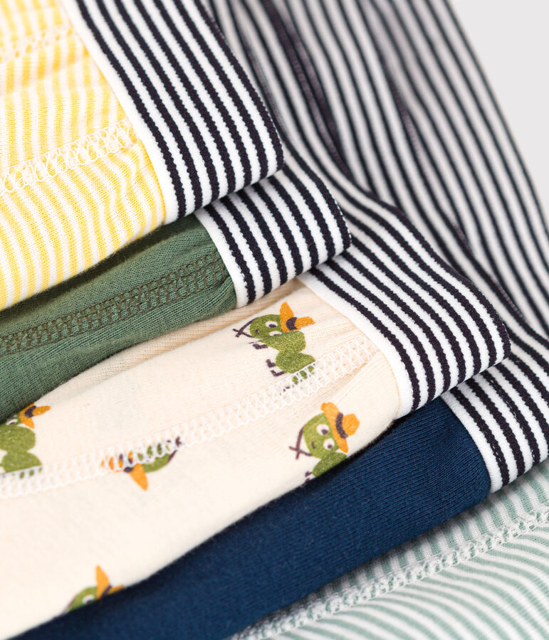 Children's Cotton Centipede Design Boxers - 5-Pack multicolor