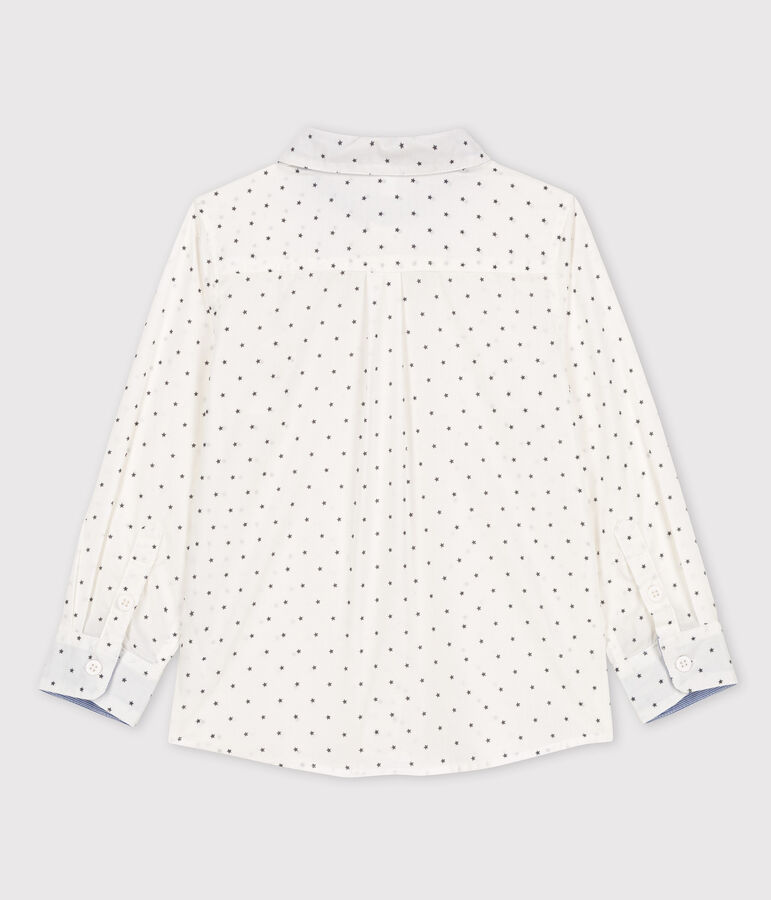 Boys' Printed Shirt COQUILLE beige/MAKI grey