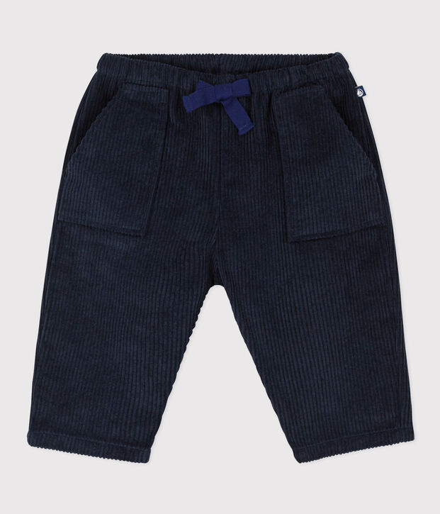 Babies' Wide Ribbed Corduroy Trousers blue