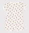 Babies' Printed Cotton Short Playsuit MARSHMALLOW white/MULTICO white
