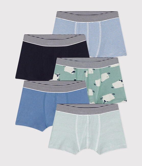 Children's sheep-patterned cotton boxers - 5-pack variante 1