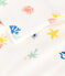 Children's printed cotton pyjamas MARSHMALLOW white/MULTICO white