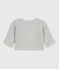 Babies' Moss Stitch Cotton Cardigan BELUGA CHINE grey