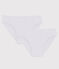Girls' Openwork Organic Cotton Briefs - 2-Pack variante 1