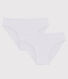Girls' Openwork Organic Cotton Briefs - 2-Pack