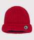 Babies' Knit Hat with Recycled Fleece Lining