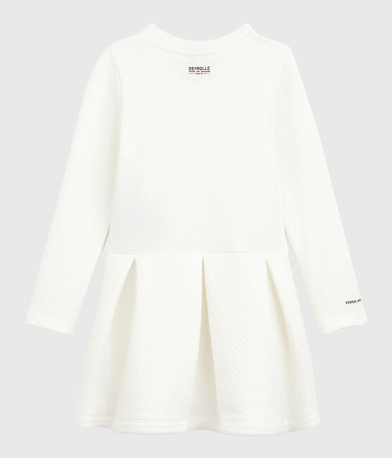 Petit Bateau x Deyrolle Girls' Dress MARSHMALLOW white