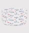 Babies' Paris-themed cotton bag MARSHMALLOW white/MULTICO white