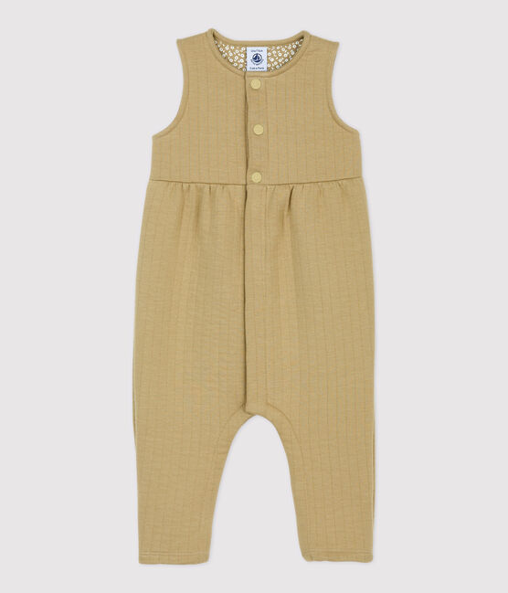 Babies' Long Quilted Jumpsuit JERRYCAN beige
