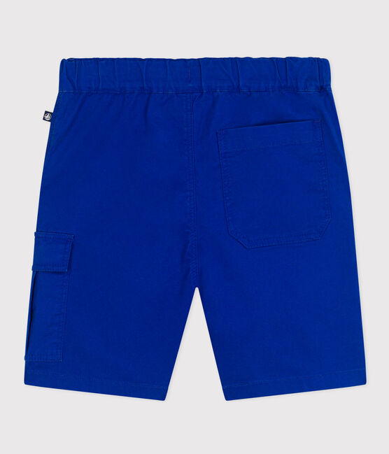 Boys' Cotton Canvas Bermuda Shorts SURF blue